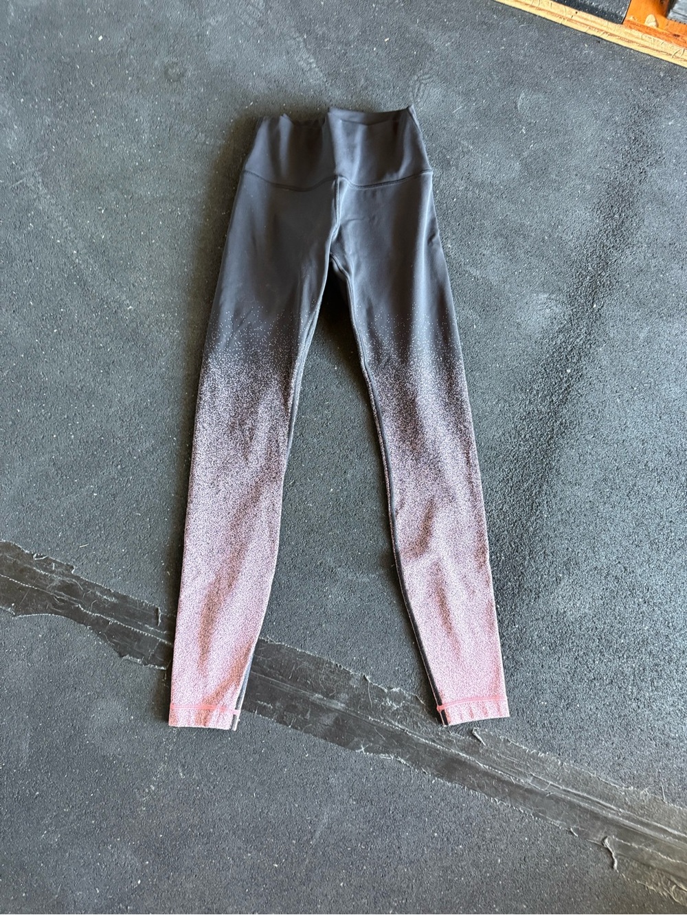 lululemon athletica Black to Pink Ombre Leggings